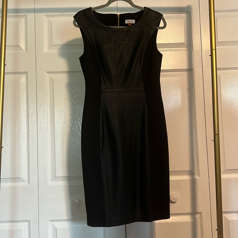 Calvin Klein Pleather dress